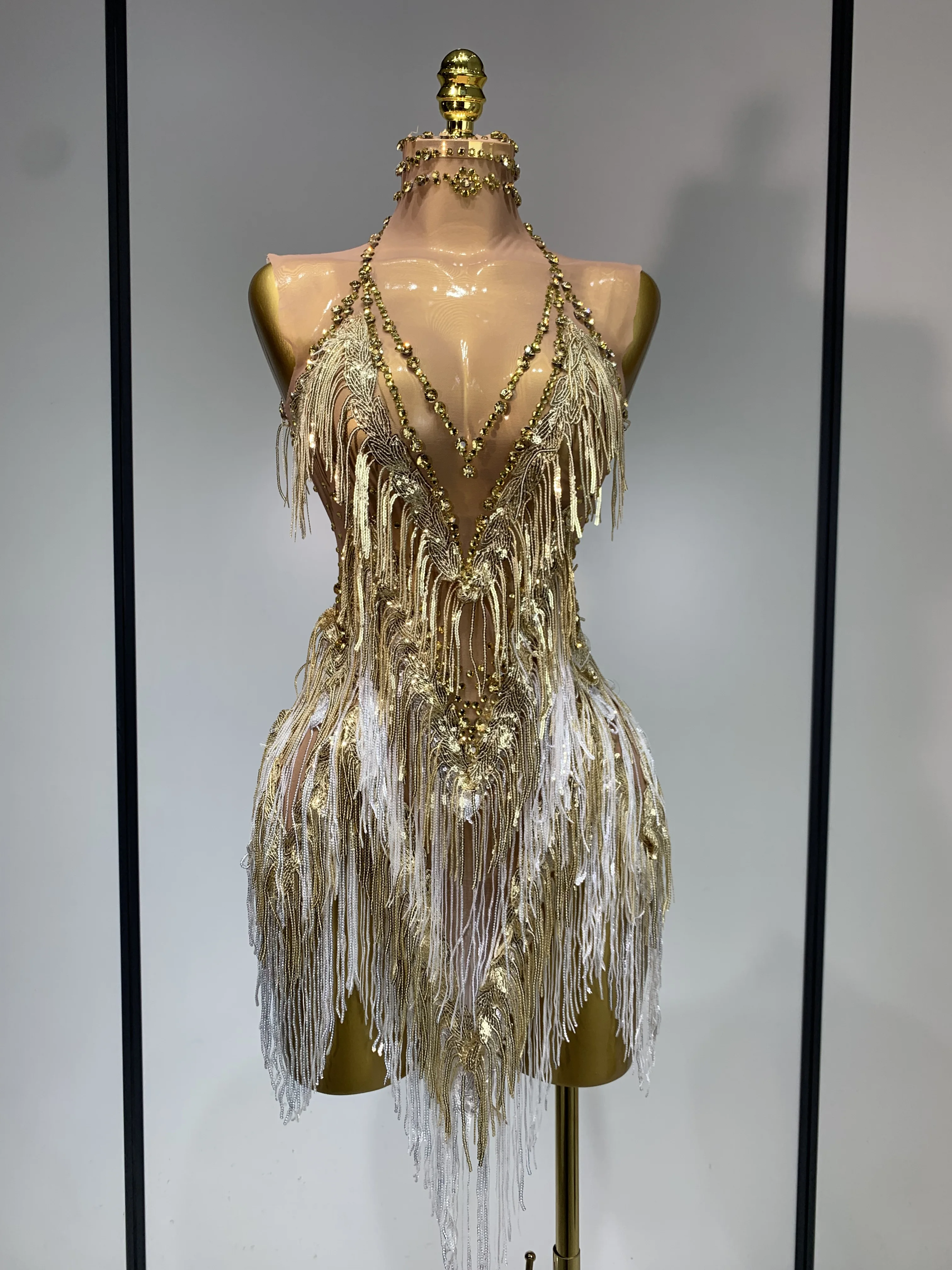 Luxury Birthday Dress Rhinestone Tassel Sexy Women Short Latino Dance Dress Nightclub Bar Sparkly Performance Stage Outfit - AliExpress 200000345 Luxury Birthday Dress Rhinestone Tassel Sexy Women Short Latino Dance Dress Nightclub Bar Sparkly Performance Stage Outfit - AliExpress 200000345