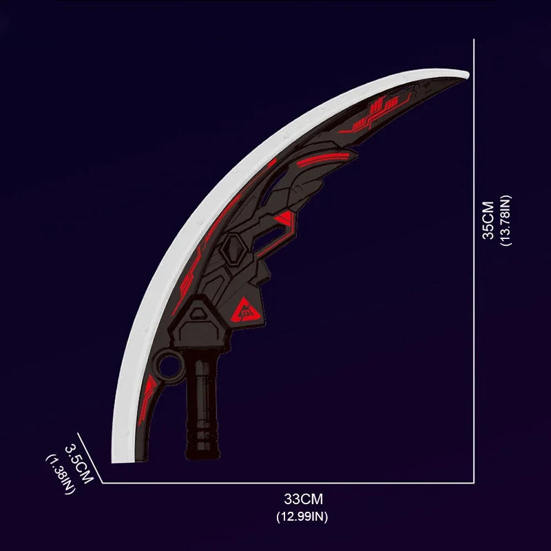 Curved Knifes Light Up Toy Creative Sword Toy with Sound and Light Family Party Game Boys Competition Birthday Holiday Gifts