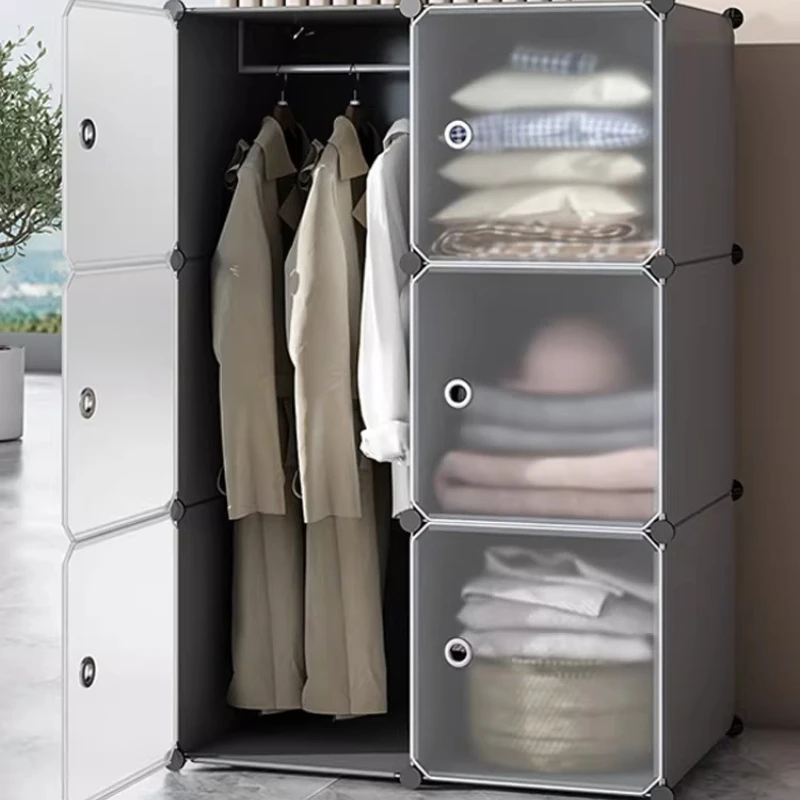 

Clothes Storage Wardrobe Organizer Partitions Space Saving Modern Minimalist Wardrobe Nordic Modular Guarda Roupa Home Furniture