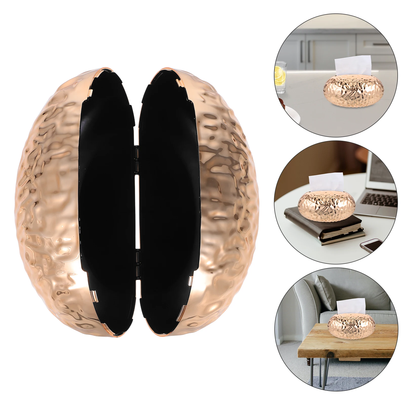 

Creative Egg Shape Tissue Box Holder Cute Cartoon Organizer For Car Home Office Plastic Lightweight Storage Box Bathroom