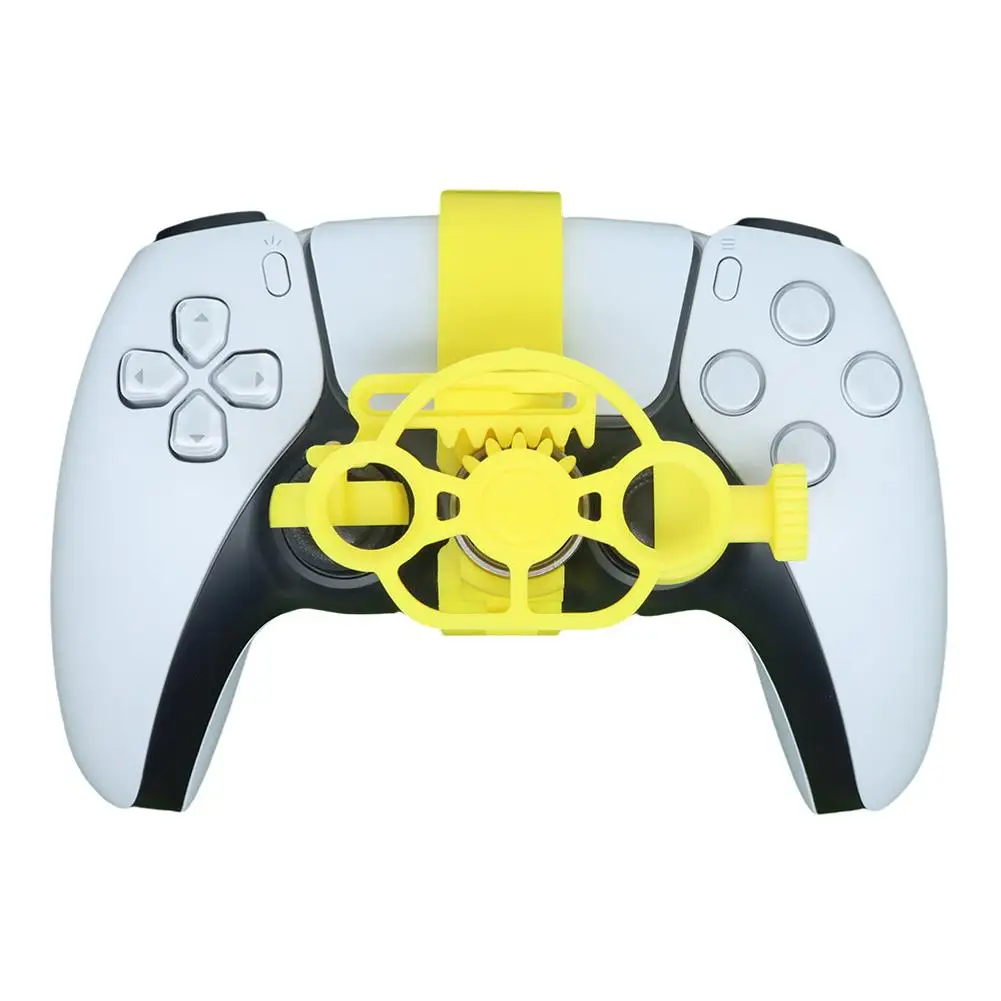 For Enhanced Gaming Racing Wheel Colorful 3D Printed Mini Steering Wheel for ps5 Controller Simulates Car Steering Wheel