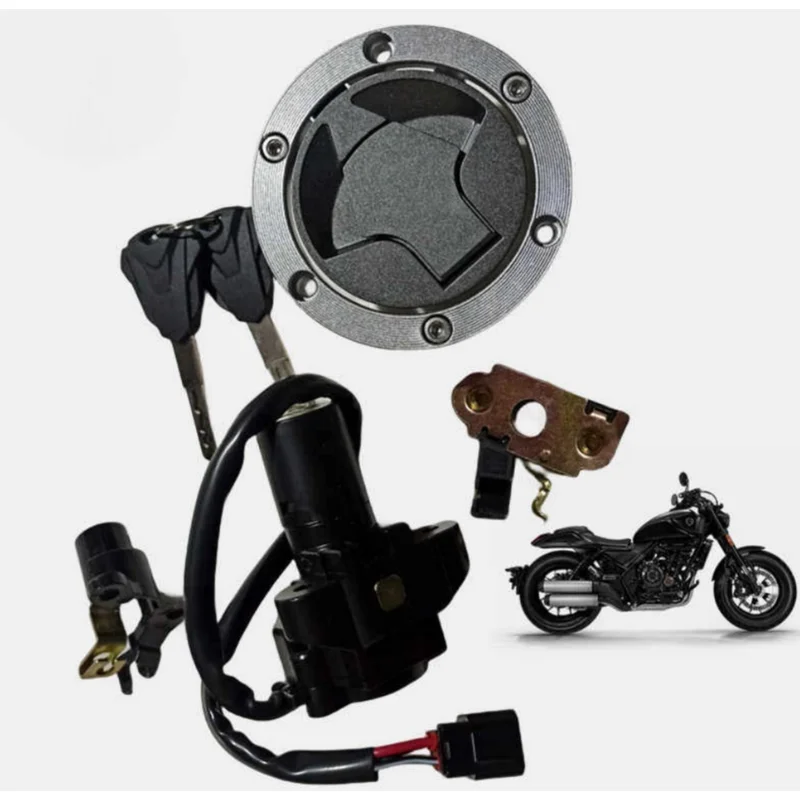 Motorcycle Full Lock Set For VOGE CU525 Loncin LX500-3A Ignition Lock Fuel Tank Lock Seat Lock With Keys