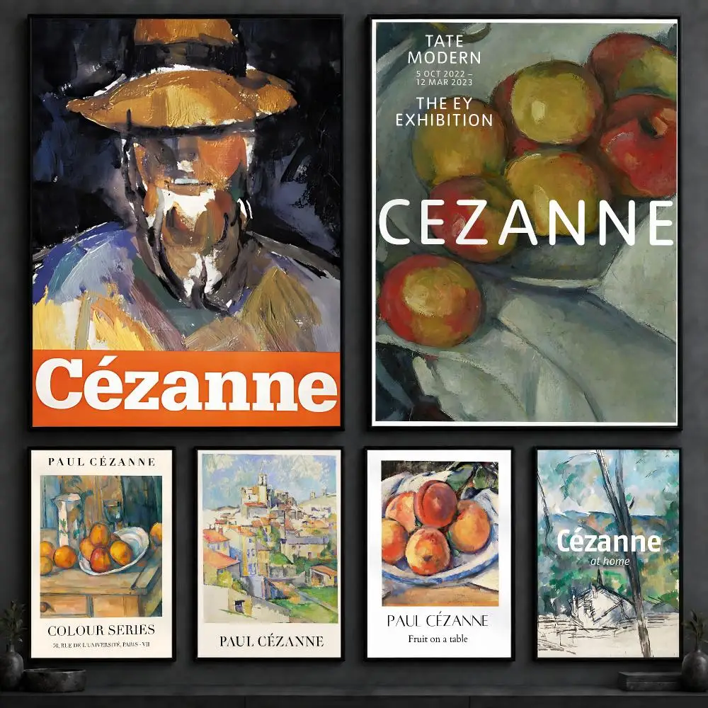 Artist P-Paul CezanneS Poster Art  Self-Adhesive No Glue Residue Wall Decor for Bedroom Living Room