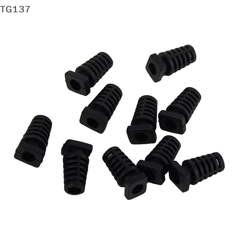 10Pcs Rubber Cable Gland Connector Strain Relief Cord Boot Protector Wire Cable Sleeve For Power Tool Cellphone Charger 4.1mm