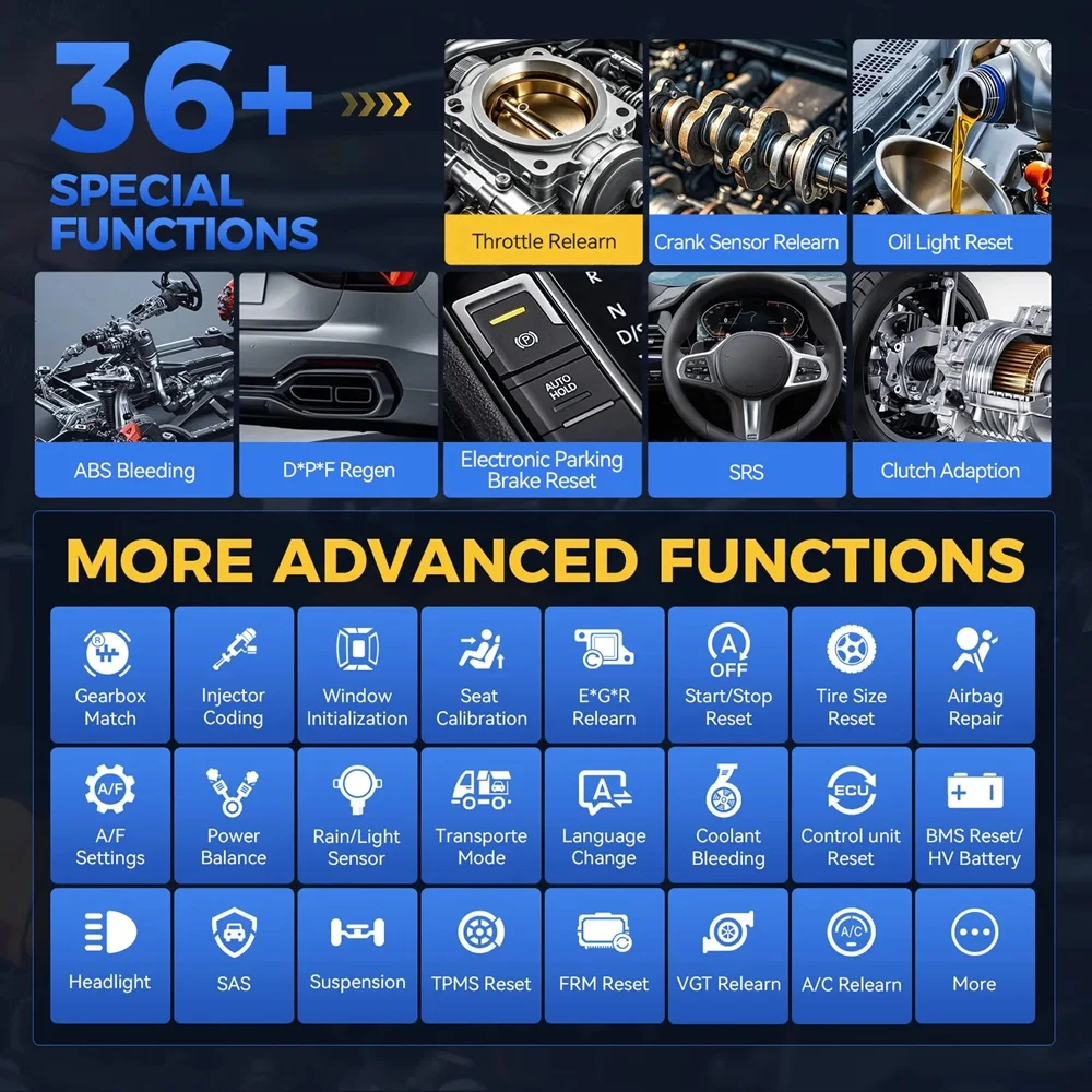 XTOOL D7 EU Version All in One Car Programming Tool Obd Scanner Diagnostic Device Key Fob Programmer for All Keys Lost with FCA