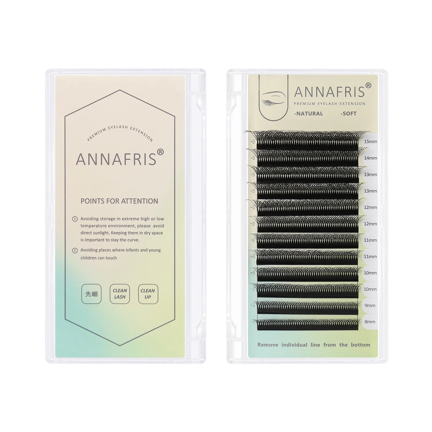 ANNAFRIS 3D 4D 5D W Eyelash Extensions 2Tips 5D W Shape Lashes Premade Volume Easy Fan Natural Soft False Lash