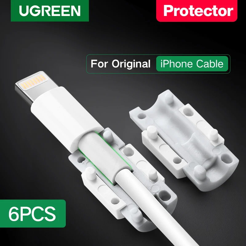 Ugreen Cable Protector For iPhone Charger Protection Cable USB Cord Saver Bite USB Cable Chompers For iPhone Cable Protector