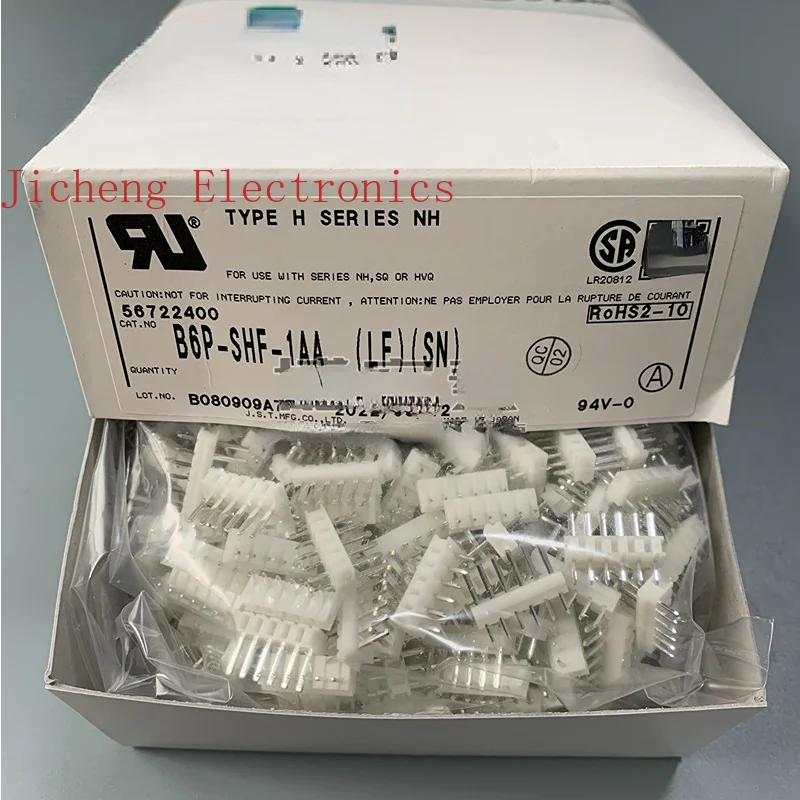 5 peças conector B6P-SHF-1AA agulha base 6pin 2.5mm espaçamento estoque original