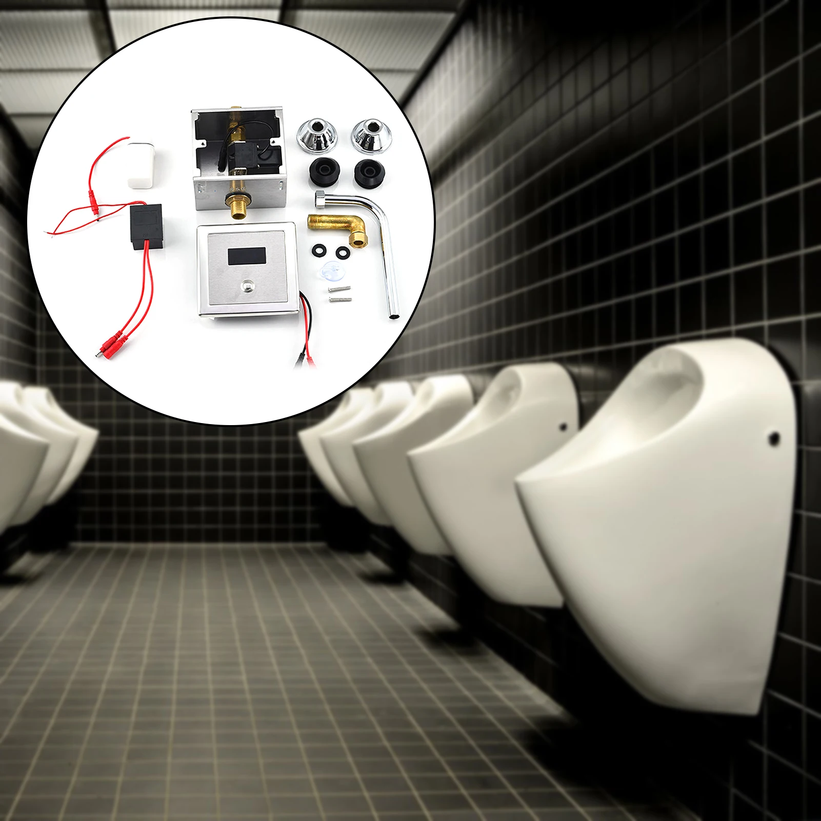 ชุดเซ็นเซอร์โถปัสสาวะอัตโนมัติ วาล์วห้องน้ําแบบเหนี่ยวนําอัตโนมัติสําหรับห้องน้ํา