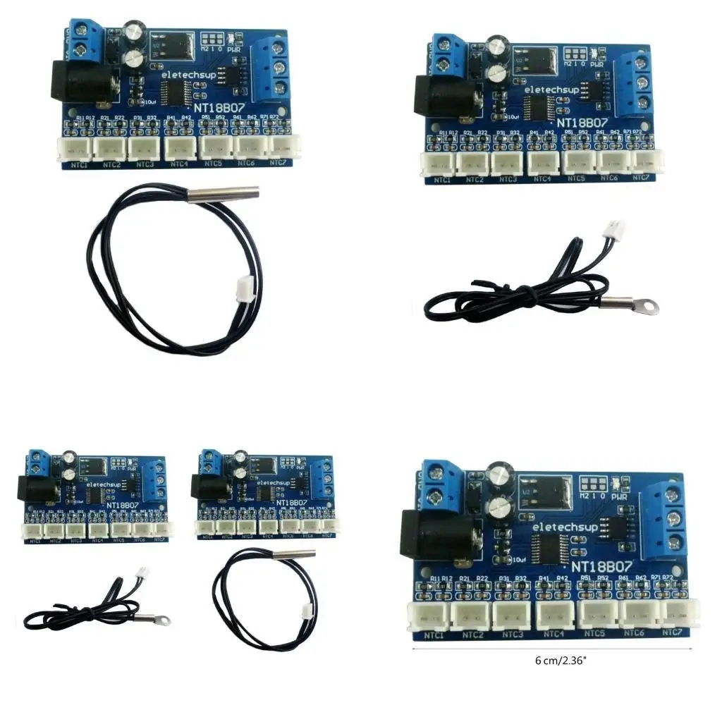 

R53C 7 -канальный датчик измерения RS485 с поддержкой Modbus RTU -Диапазон температуры: от -20 до +125 ℃