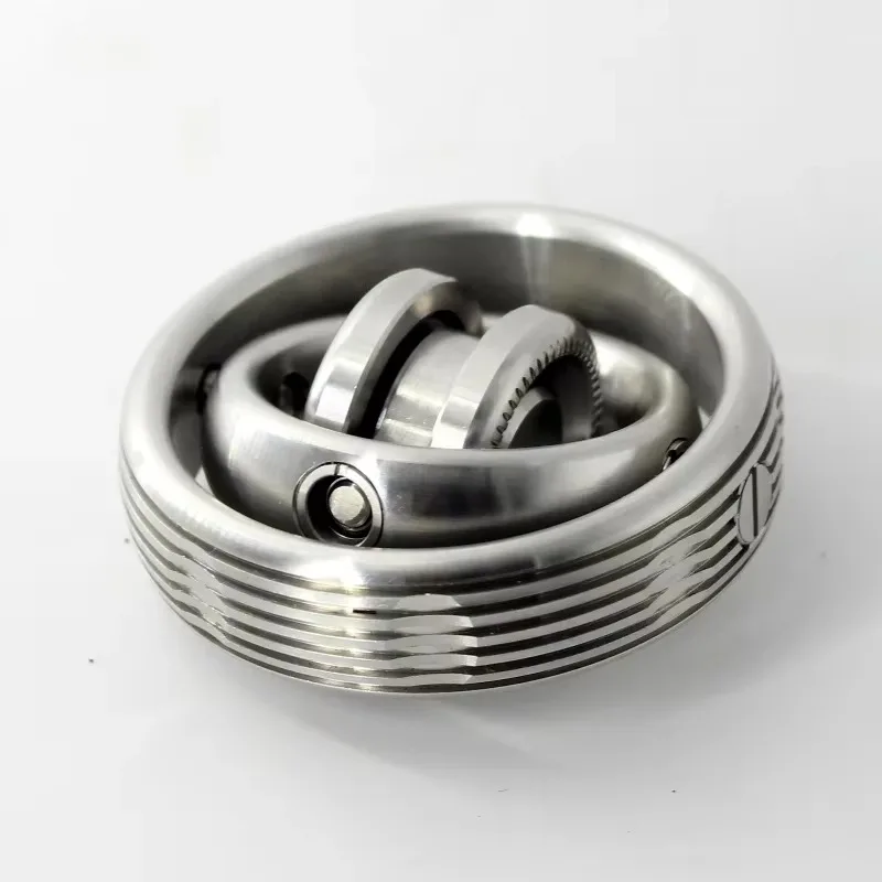Metal Gyroscope Second Generation V2 Gyro Decompression Rotating Adults Toy