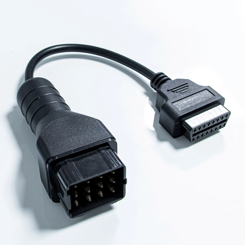 OBDII Diagnostic Connector for Renault 12 Pin to 16 Pin OBD Adapter Cable 12 Pin OBD2 Car Diagnostic Connector Cable for Renault