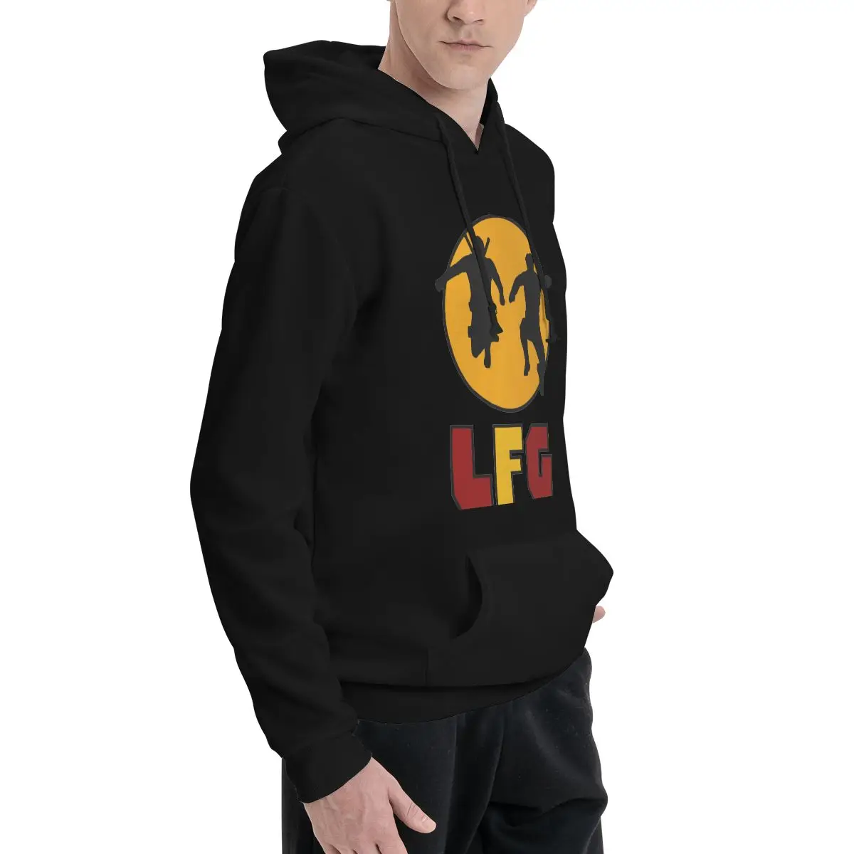 Hoodie do poliéster LFG para homens, moletom quente, Dif cores tamanhos