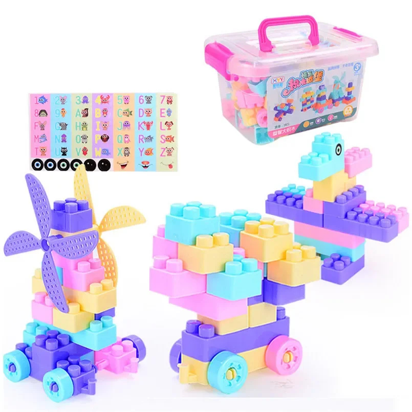 100Pcs MOC grandi particelle fai da te blocchi di costruzione creativi inserimento e assemblaggio all\'ingrosso giocattoli da costruzione regali di