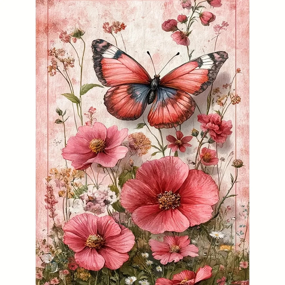 

500/1000/1200/2000PCS Puzzle Flower and Butterfly Jigsaw Puzzles Leisure and Relaxation Modern Home Decoration Gift