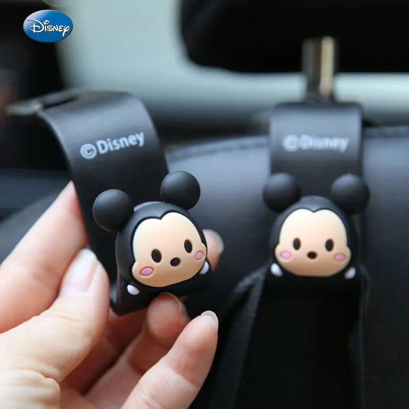 Disney car seat back hook cute Mickey rear seat back storage decoration car interior decoration supplies accessories