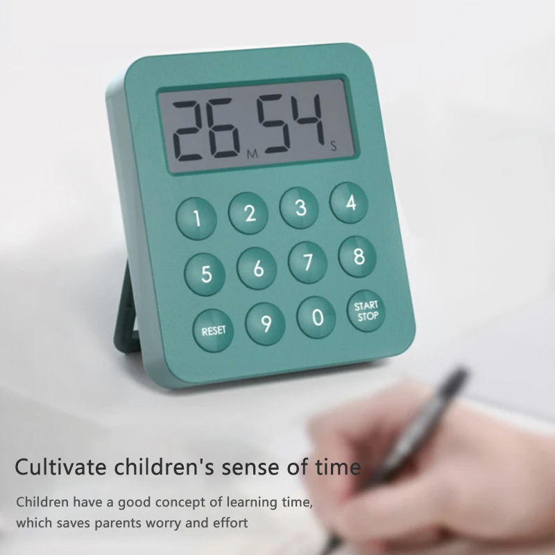 Magnetic Kitchen Cooking Timers LCD Digital Screen Kitchen Timer Square Cooking Timer Count Up Countdown Alarm Clock For Kitchen