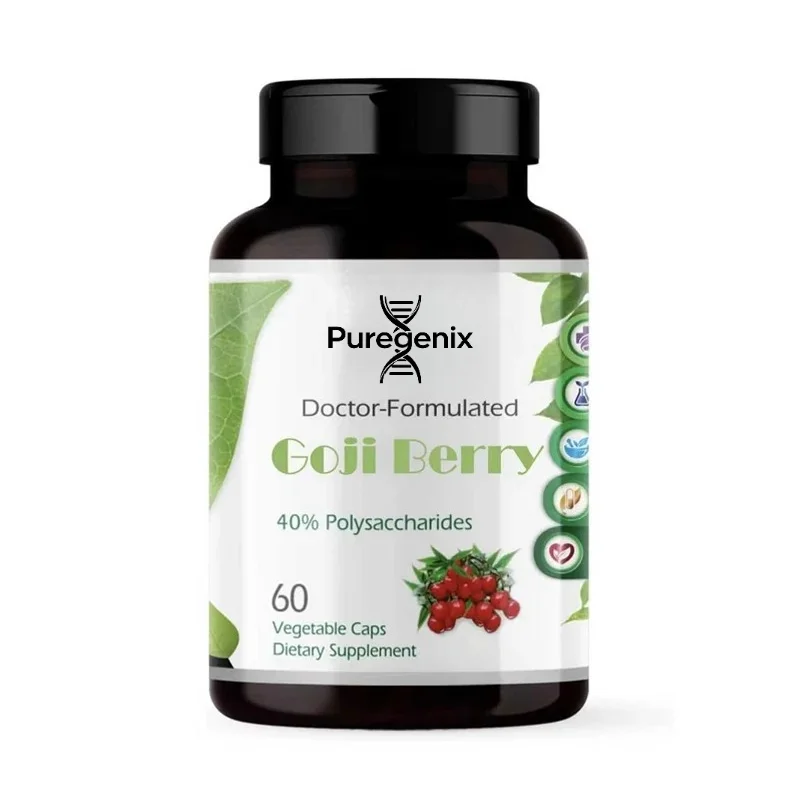 Goji Berries - Antioxidant Rich Immune Response and Liver Health Support - Vegan, Gluten Free, 60 Capsule Vegetable
