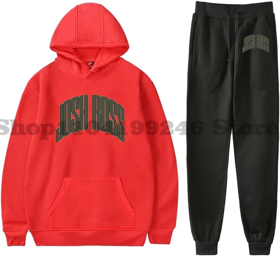JOSH ROSS Hoodies Merch Men/Women Jogger Pants Two Piece Set Sweatshirts+Sweatpants