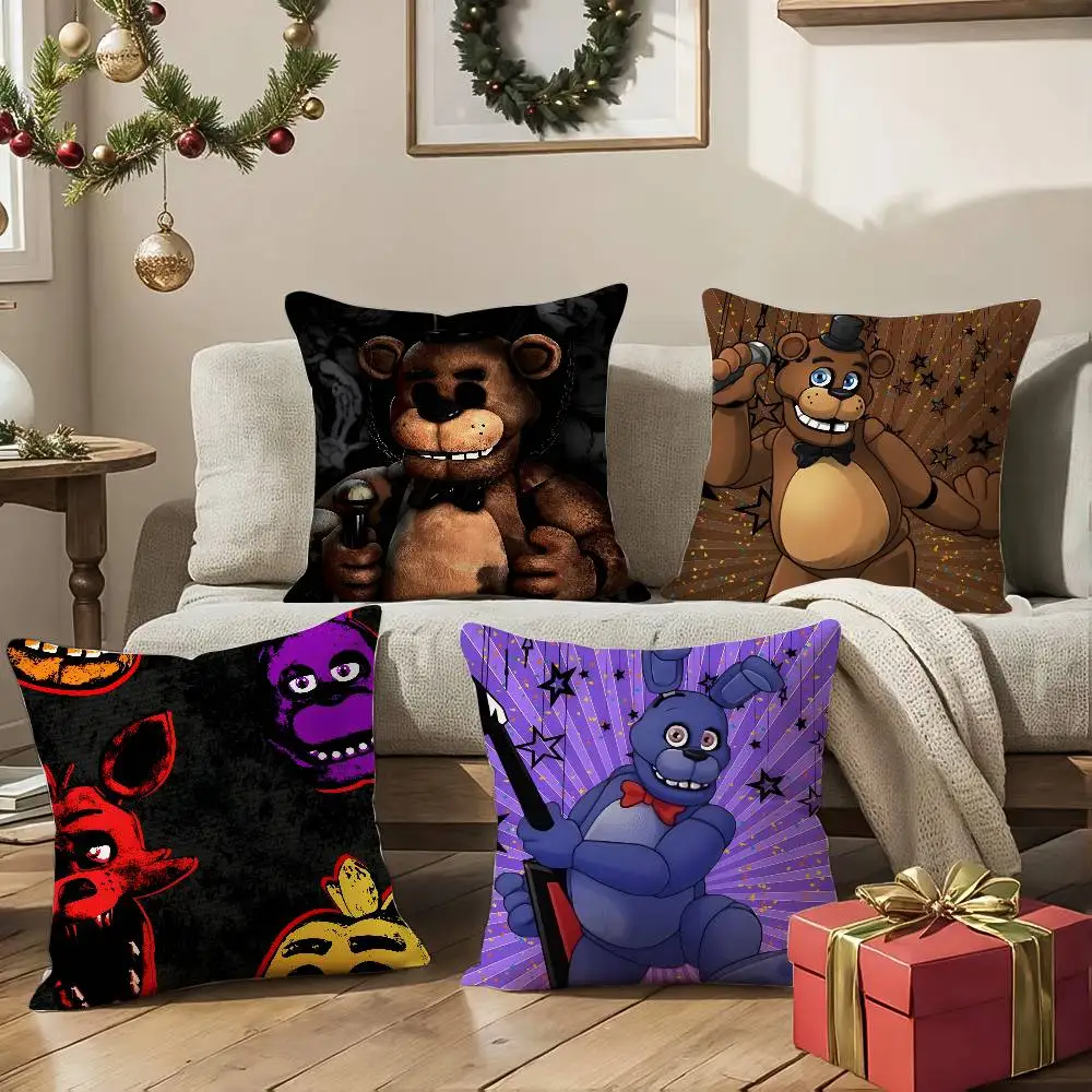 فيلم Five N-Nights at F-Freddys كيس وسادة سرير أريكة بسحاب غير مرئي مضاد للغبار