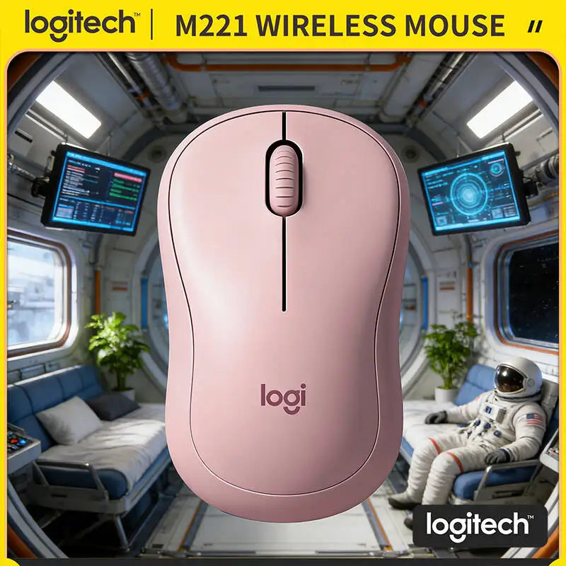 

Logitech M221 Wireless Silent Mouse - 75g Lightweight, 1000 DPI Precision, 18-Month Battery, Ideal for Home Office Travel