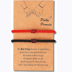 Red String of Fate Couple Bracelet Valentines Day Anniversary Gifts for Her Him Matching Bracelets for Boyfriend Girlfriend Wife