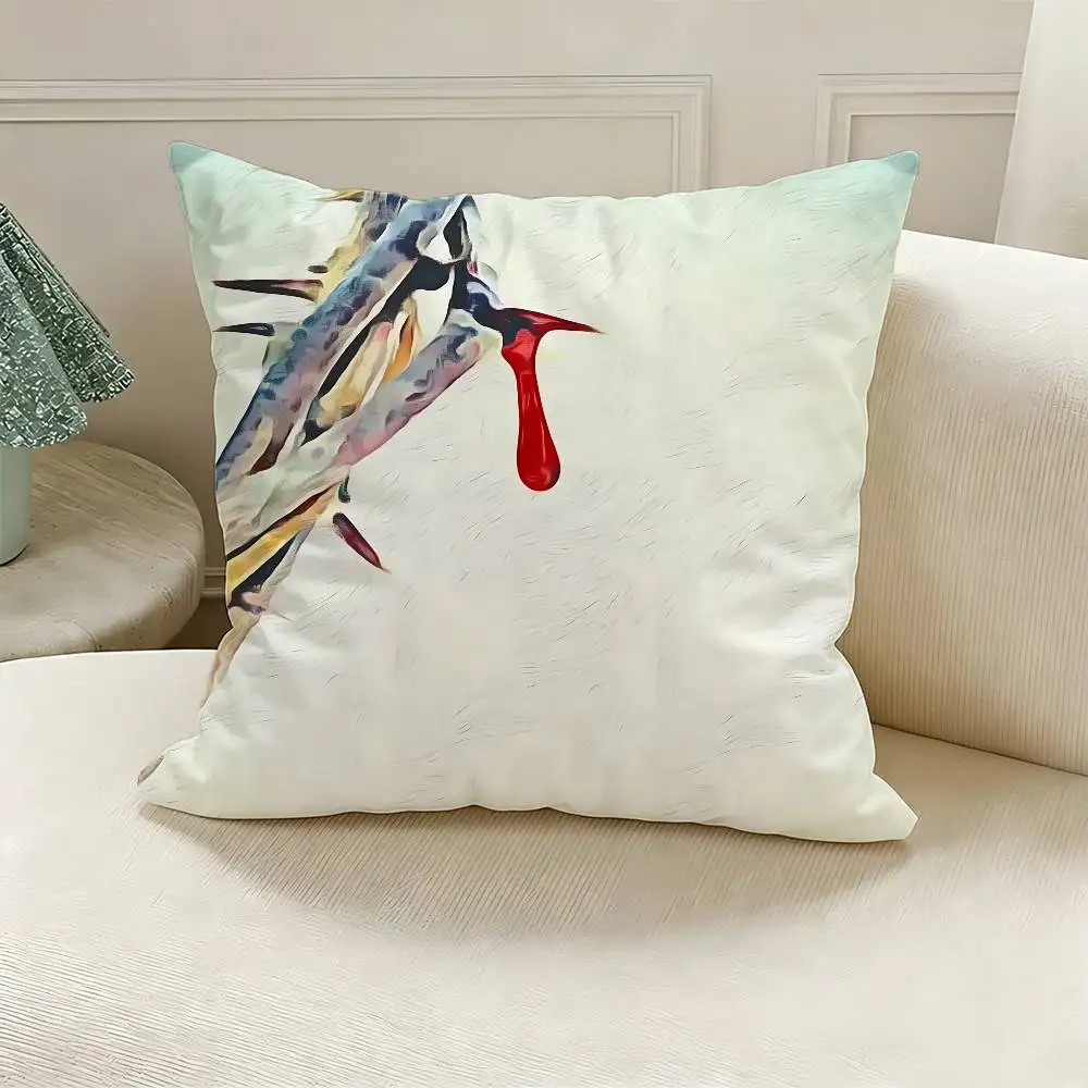 N-Nine Inch Nails The Fragile Printed Pillow Cover Cushion Case Simple Sofa Pillow Case No Pillow Core