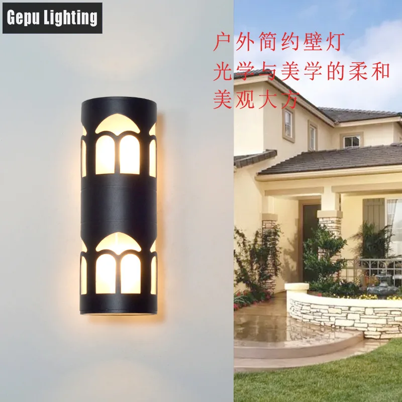 Outdoor waterproof wall lamp balcony garden porch lamp indoor living room corridor stair wall fitting LED night light