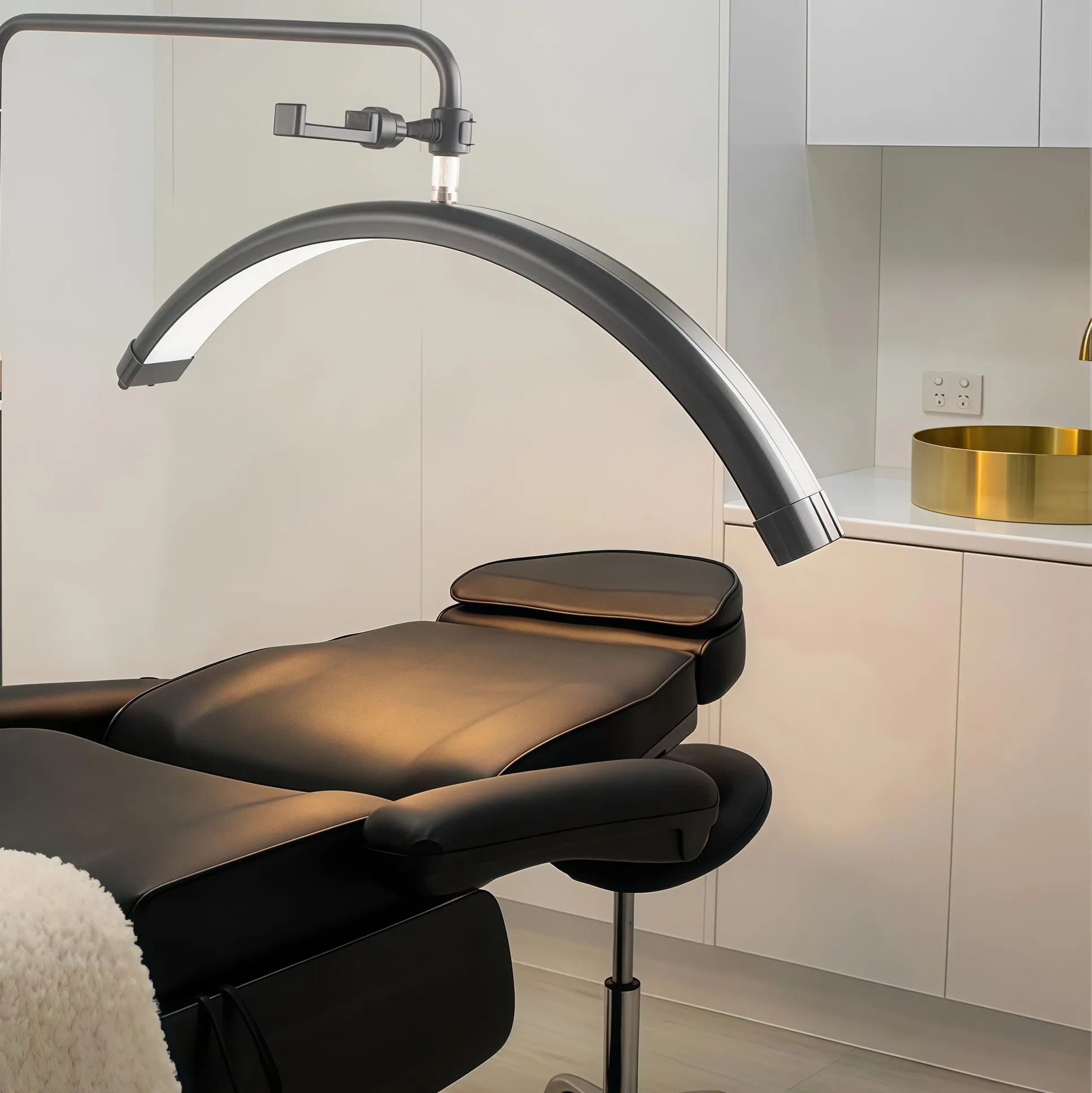 جديد 16-28 بوصة رائعة صمام ثنائي باعث للضوء نصف القمر الدائري رمش ضوء الجمال الحاجب صالون الوشم #2