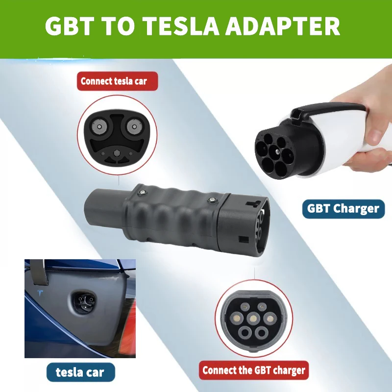 WUFEN GBT AC-Ladegerät für Tesla Model 3 Y S X EV-Stecker GBT zu Tesla Adapter 32A 7KW AC 110V~250V EV-Ladegerät-Konverter – Detail 2