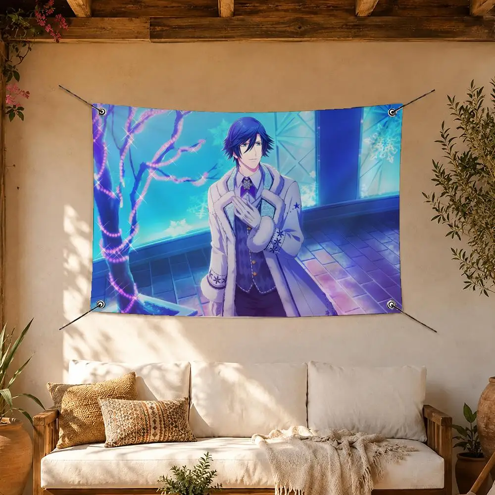 Pop Anime Uta no Prince-sama Flags Room Home Decor Wall‑Hanging Art Banner, Outdoor for Bedroom Party Background Decoration
