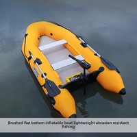 Brushed flat-bottomed assault boat, kayak, inflatable rubber, portable fishing boat