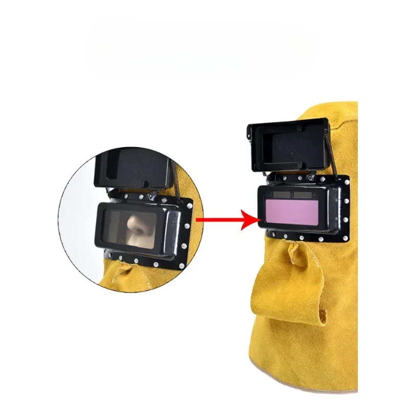 

Welding Helmet Mask Welding Tool Accessories For Eye Nose Protection Solar Auto Dimming Filter Lens Leather Cover