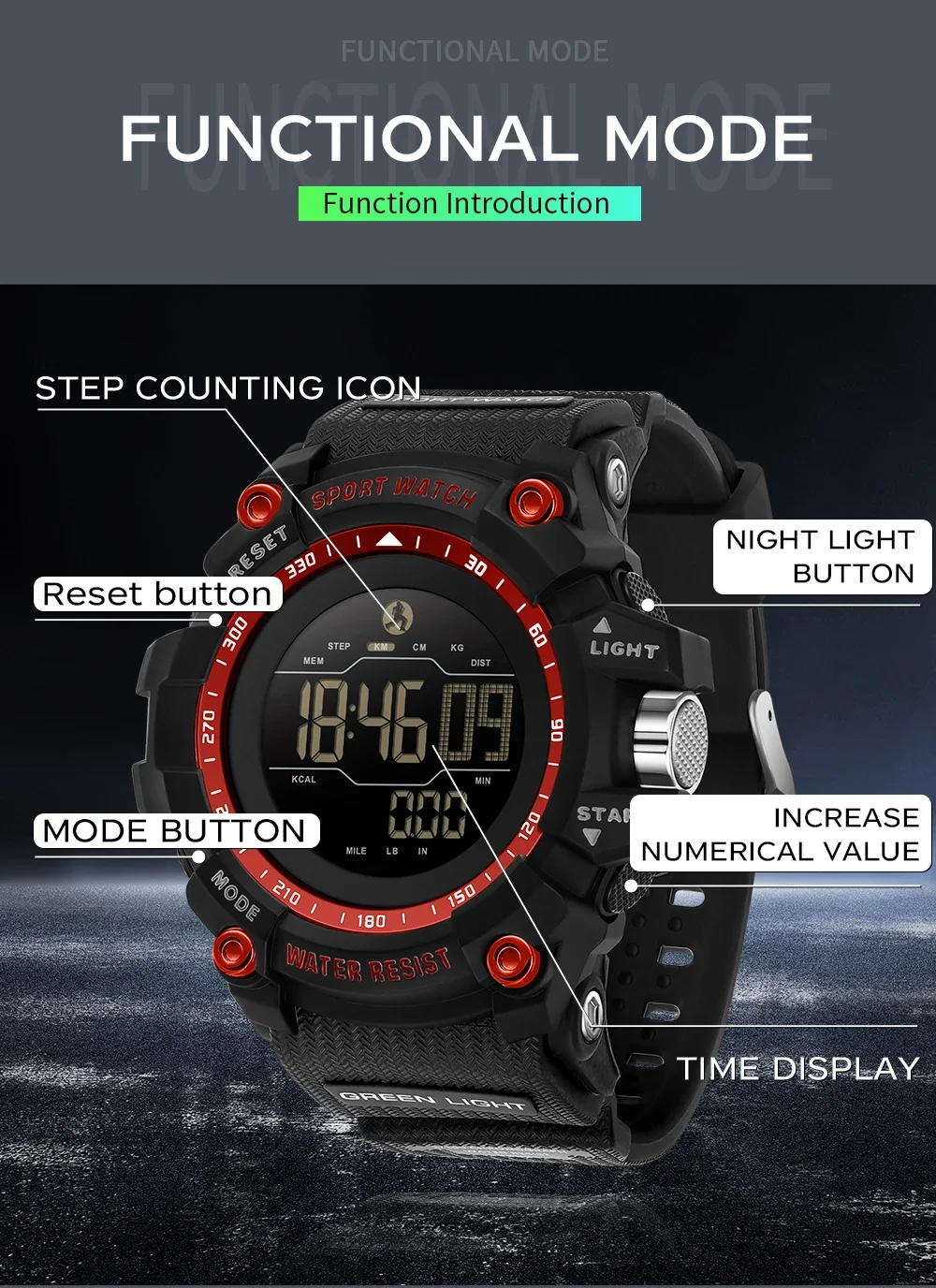 Jam Tangan Elektronik Pria Mewah Baru SANDA 2192 Jam Tangan Elektronik Pria Olahraga Multifungsi Tahan Air LED Tanggal Hitung Mundur