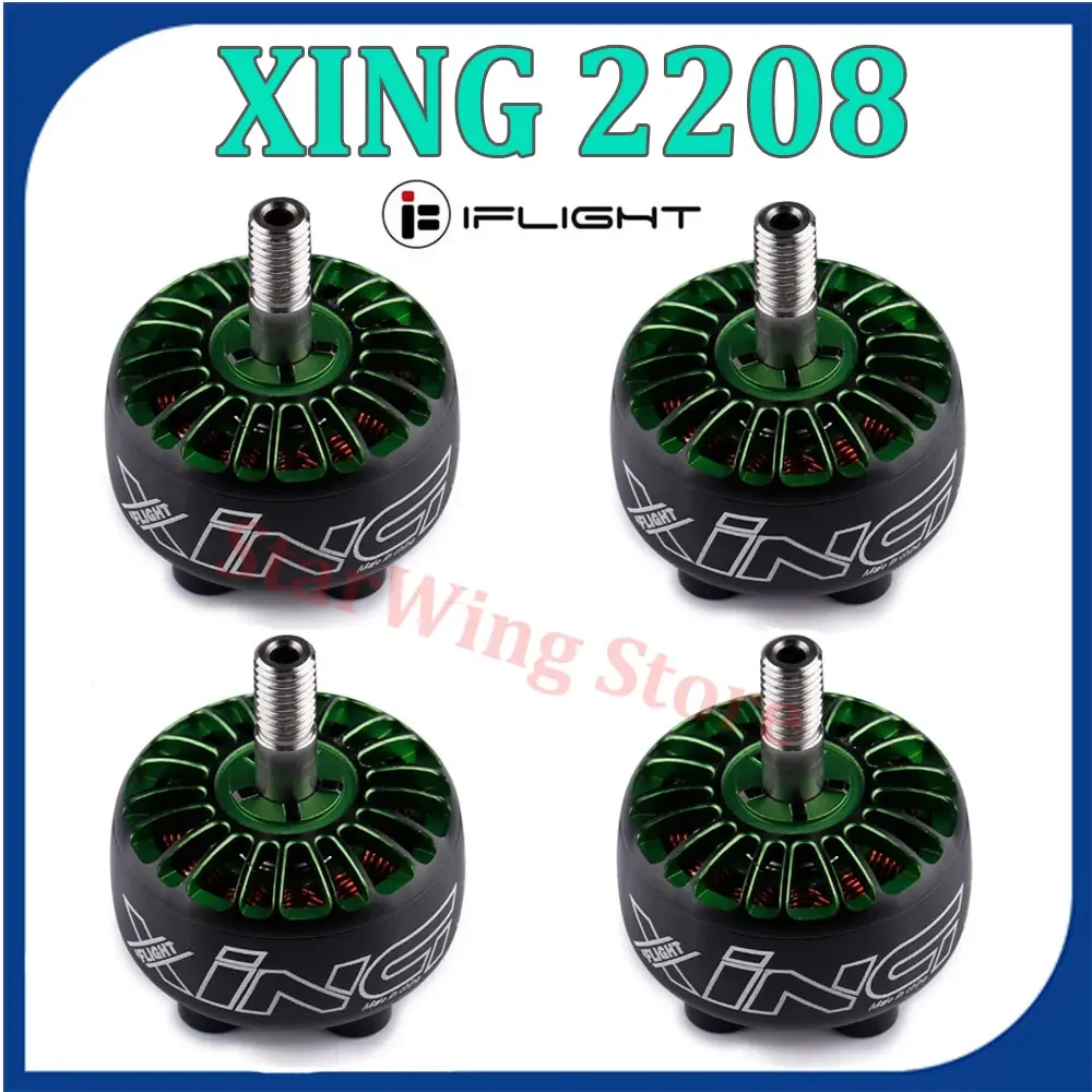 

IFlight XING 2208 кв Unibell бесщеточный двигатель W/ 4 мм вал из титанового сплава совместимый 5-дюймовый пропеллер 2-6S для дрона RC FPV