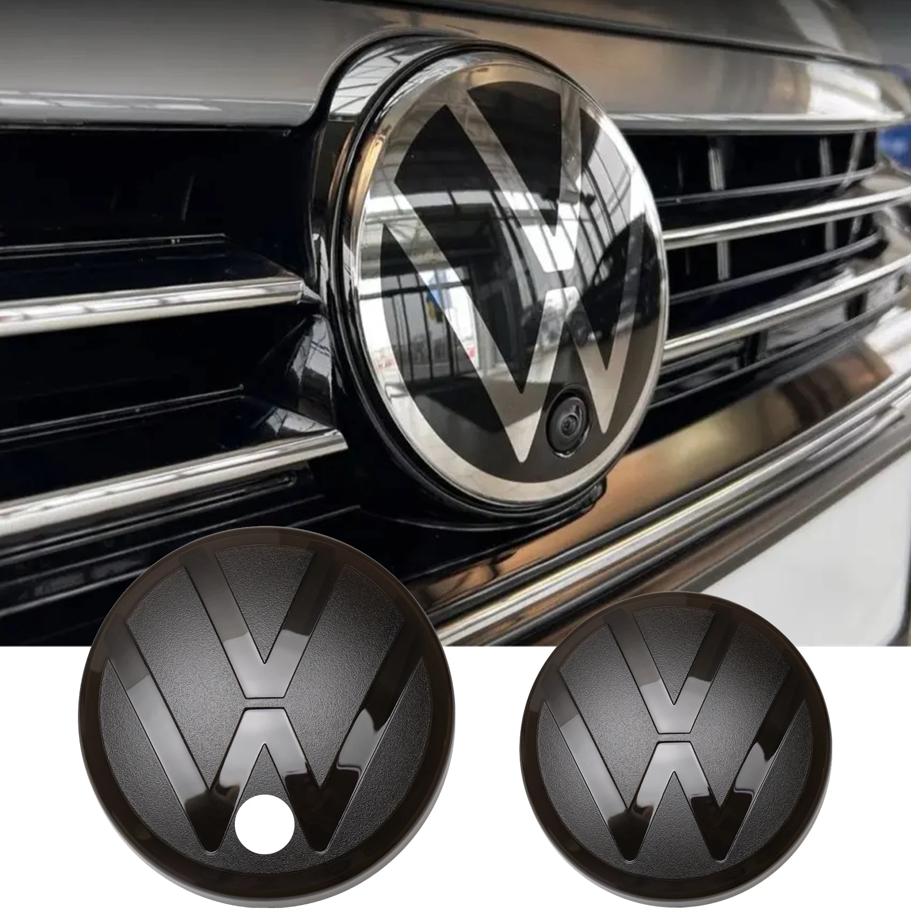 Car Original Front Radiator Grille Logo Rear Trunk Lid Badge Cover For Volkswagen VW Arteon 2021-2024 High Configuration Models