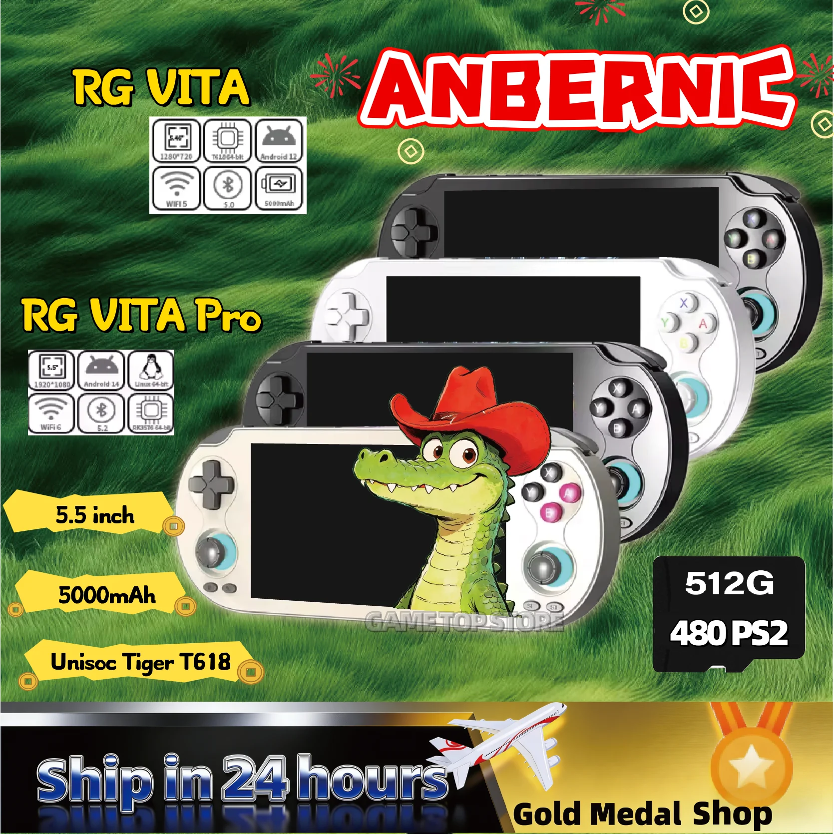 

Игровая консоль ANBERNIC RG VITA Pro: ретро-плеер с поддержкой AI-стриминга, Rixel, HKHandheld, Wi-Fi, Bluetooth, PSP, PS2