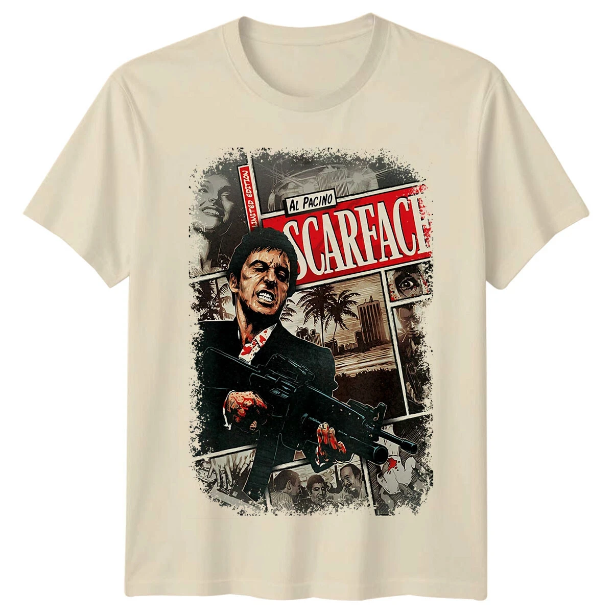 Scarface T-Shirt Erkekler Yaz - Men'S Fashion From The 80S incelemesi ve fiyatı