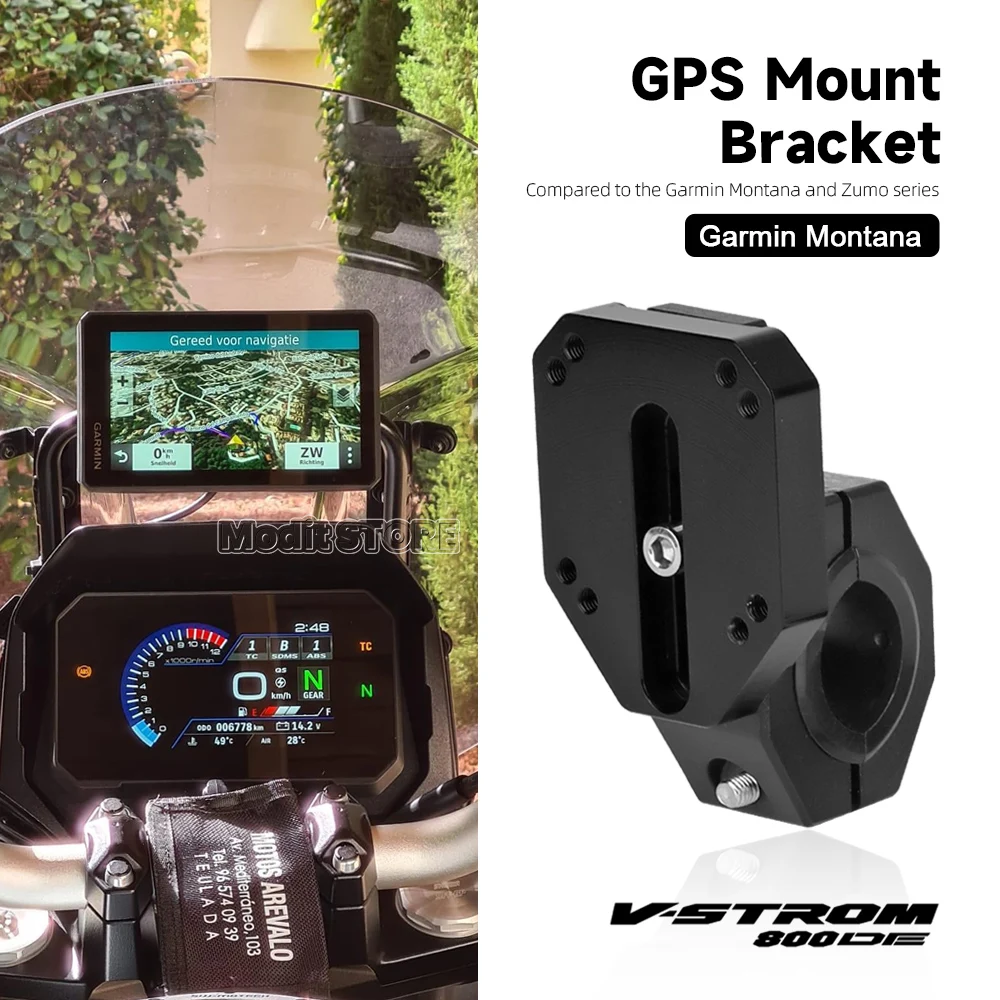 

Новый регулируемый регистратор для вождения мотоцикла Suzuki V-STROM 800DE V-Strom 800DE 2023 2024, GPS-крепление, кронштейн, навигация