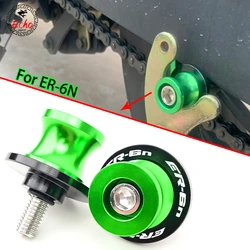 For Kawasaki ER6N ER-6N 2006 - 2013 2014 2015 2016 Motorcycle CNC Accessories 10MM Bolts Swingarm Spools Slider Stand Screws
