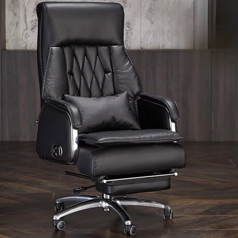 

High Back Leather Office Chair Pc Fishing Massage Full Body Office Chair Comfortable Velvet Silla Escritorio Home Furniture