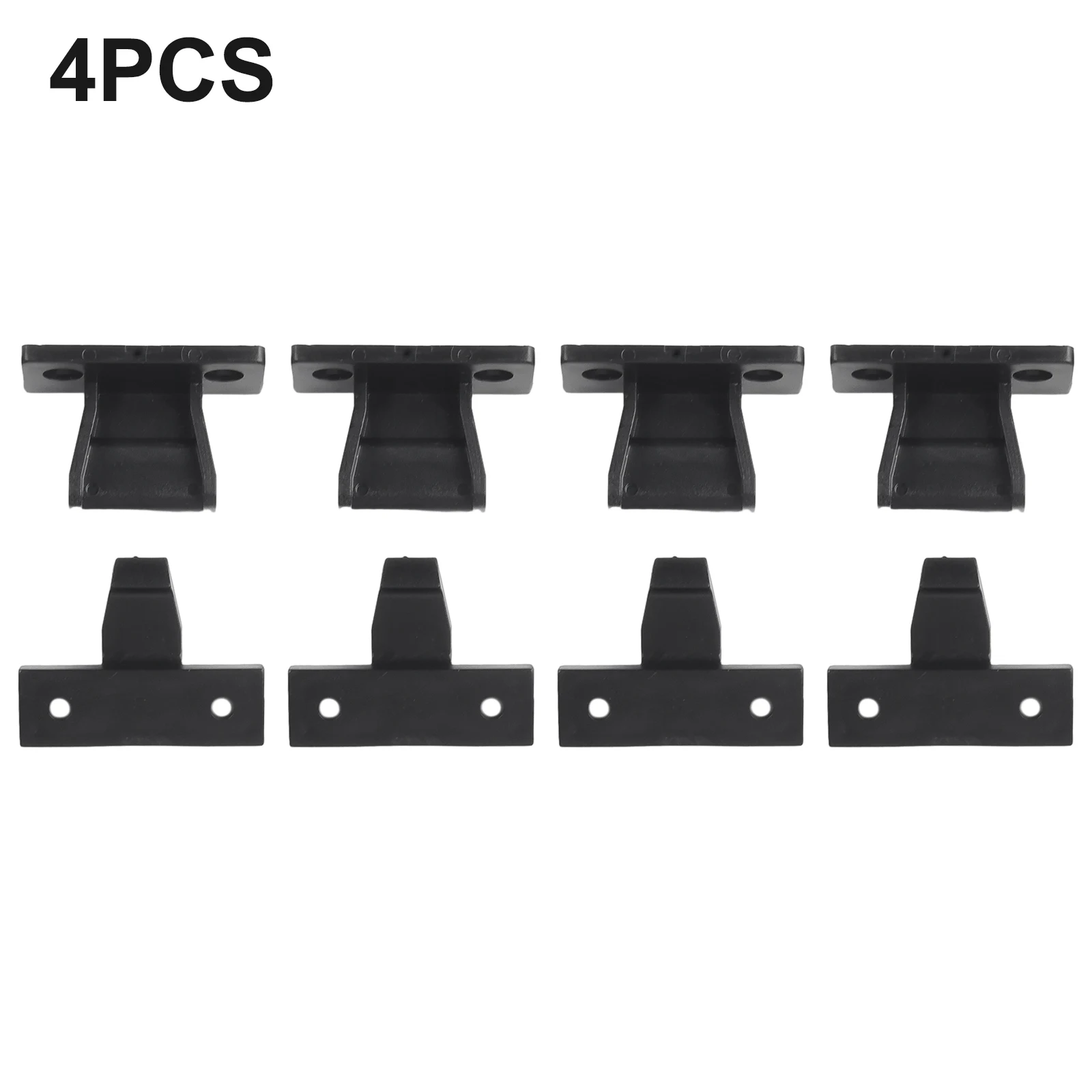 4pcs ABS Cabinet Catches Buckle Push In Fittings Kitchen Cabinet Plinth Fasteners Plastic Connection Buckle Furniture Hardware