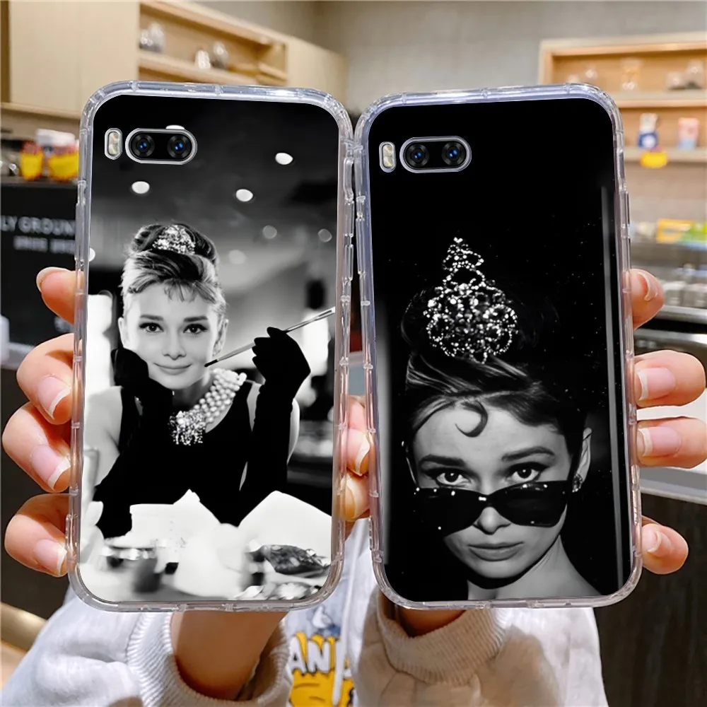 A-Audrey H-Hepburn Actor Phone Case For Huawei Mate P10 P20 P30 P40 P50 Smart Z Honor 50 60 70 Pro Lite Transparent Case