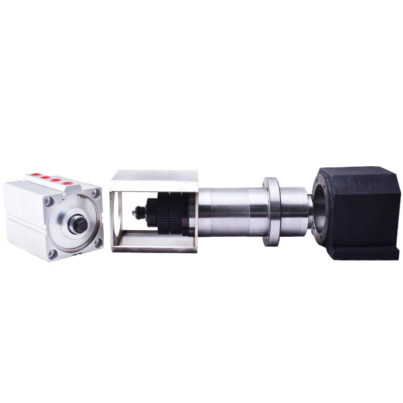 whole set 90mm 6000rpm belt drive cylinder cnc spindle mige servo motor bt30 spindle mil bt 30 cnc belt drive spindle