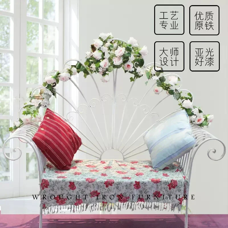 Wrought iron peacock chair wedding props wedding dress shooting ornament wedding beauty couch modern store sofa chair