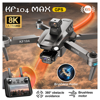 SJRC KF104 PRO Drone 8K Professional with 8K Camera Laser Obstacle Avoidance 3-axis EIS Gimbal 5G WIFI GPS FPV RC Quadcopter Toy