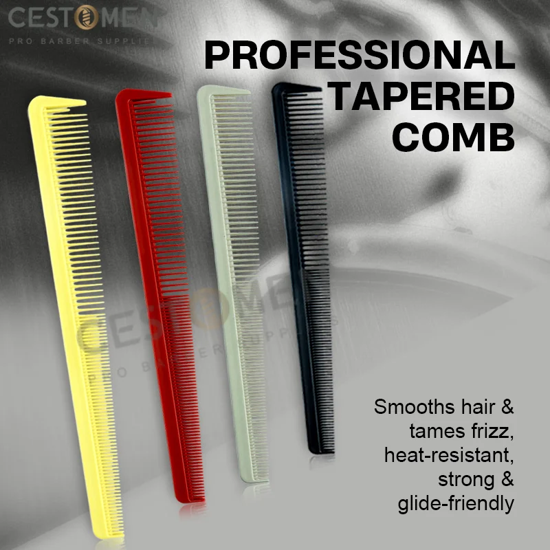 

NEW Style Professional Tapered Hair Comb Heat Resistant Smooth Combs Men's Cutting Comb For Hairdresser Salon Barber Accessories