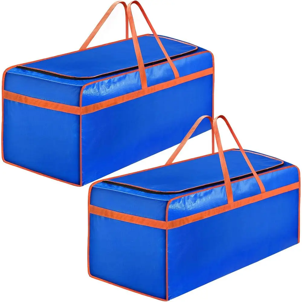 

2-Pack Heavy-Duty Extra Large Duffel Bags with Zipper, 150L Storage Bags for Moving, Travel, Sports, Camping