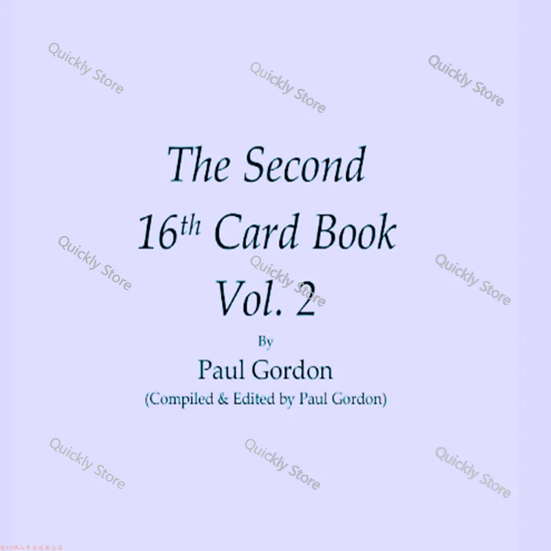 2025 The Second 16th Card Book by Paul Gordon 2 - Magic tricks (Instant Download)