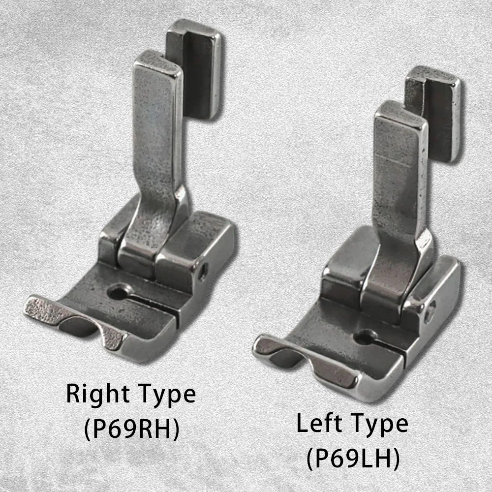 P69RH P69LH Hinged Piping Welting Cording Presser Foot For Industrial Single Needle Lockstitch Sewing Machine Parts 36069